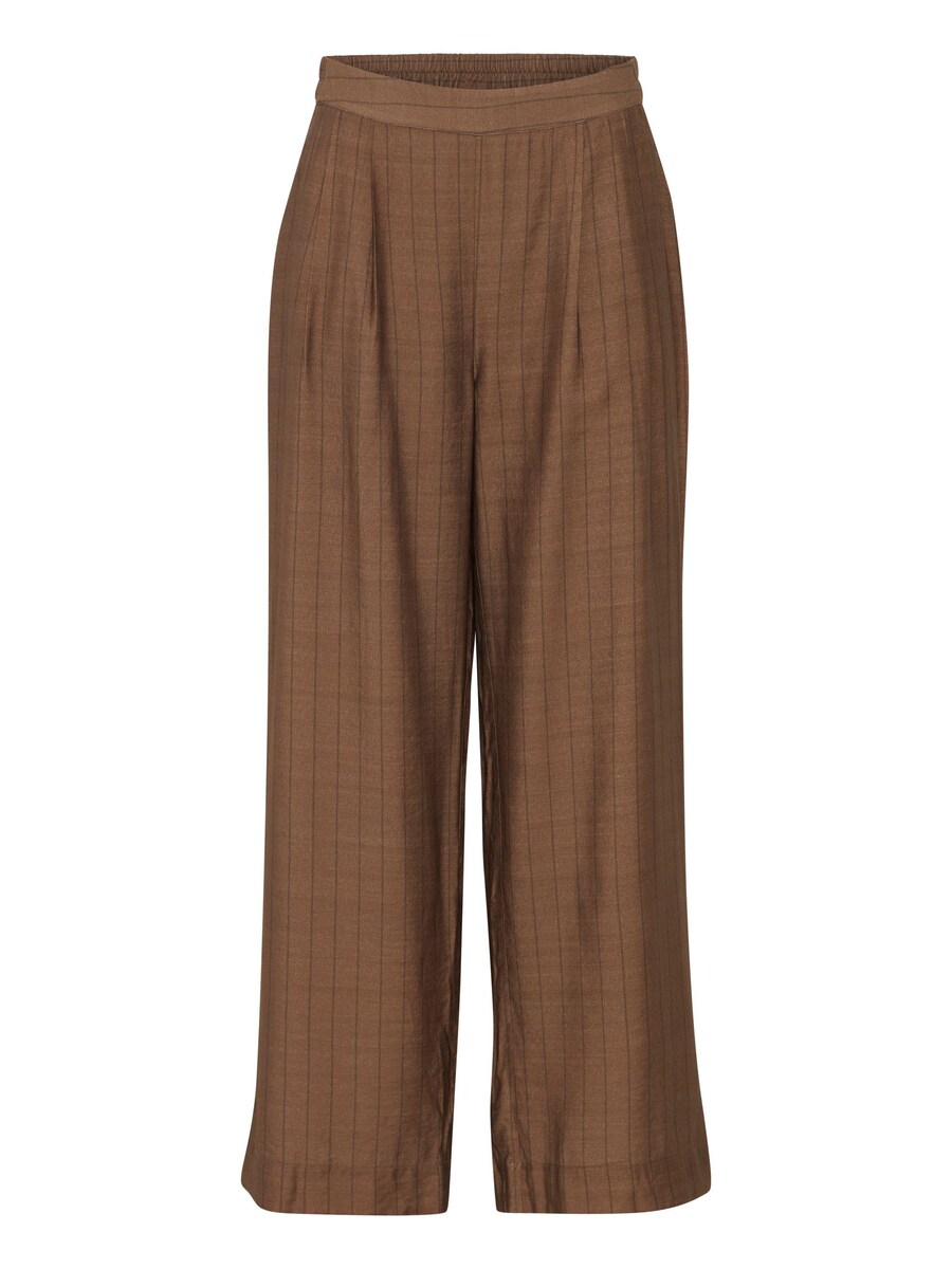 

Свободные брюки со складками спереди Fransa Ariana, mottled brown