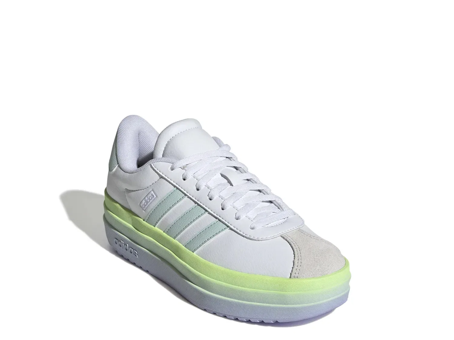 Кроссовки кеды VL Court Bold, adidas, белый/синий