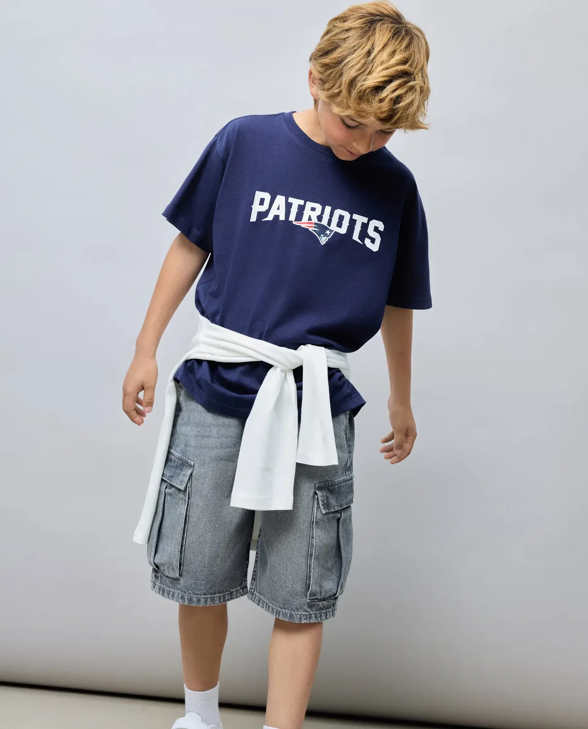 Детская футболка с принтом NFL PATRIOTS Kids El Corte Inglés, Azul Marino — фото 2