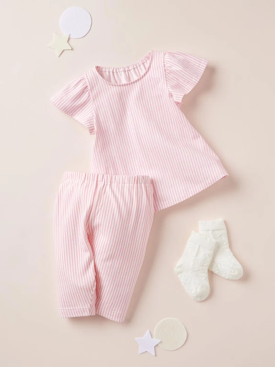 Леггинсы Uniqlo Airism, длина 7/8, свободный крой, розовый — фото 4
