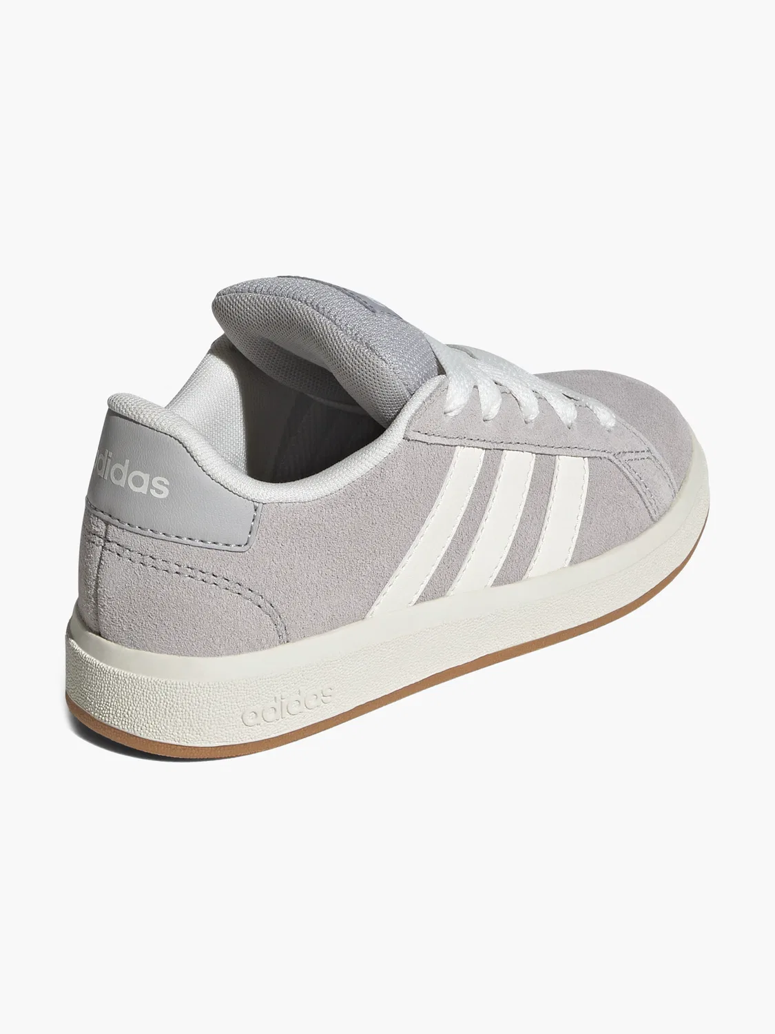 Детские кроссовки с классическим дизайном Adidas Grand Court 00S K, серый — фото 4
