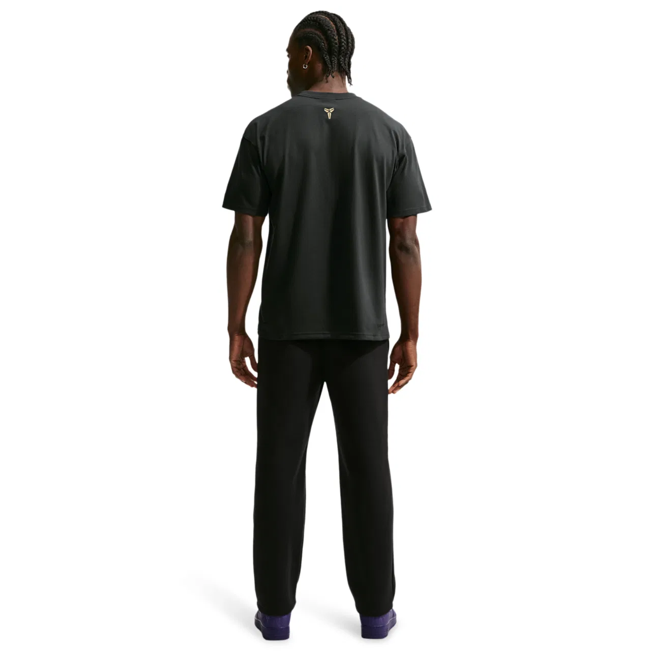 Мужская футболка с принтом M90 Dri-Fit Nike, Black/Gold — фото 4