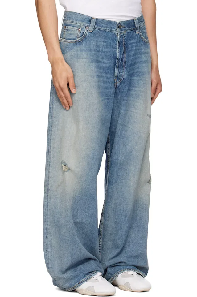 Синие джинсы свободного кроя 2023 года Acne Studios — фото 2