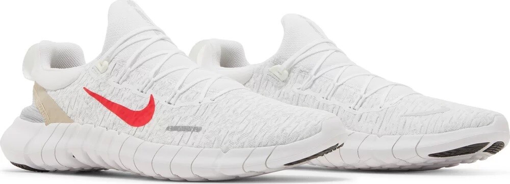 Кроссовки Nike Free Run 5.0 Men's Road Running Shoes, красный/белый — фото 3