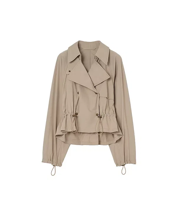 Женская куртка с капюшоном Hooded rosewin trench jacket Burberry, Saltmarsh Beige — фото 2