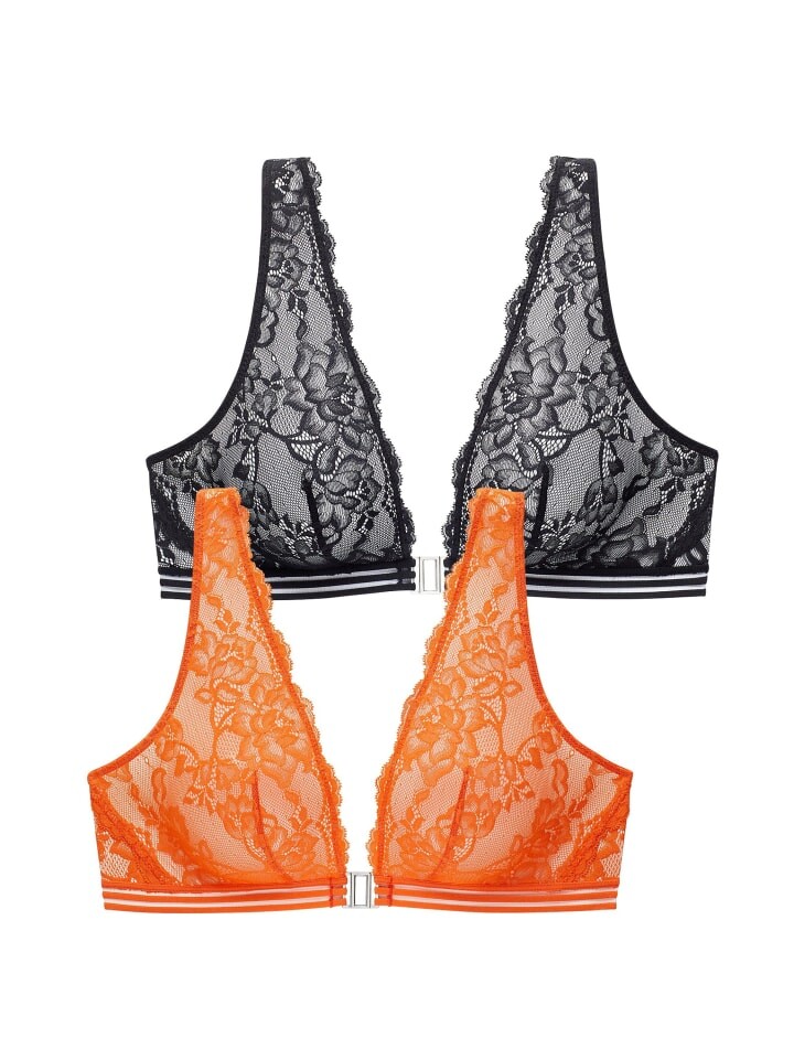 

Бюстгальтер без косточек PETITE FLEUR, цвет orange+schwarz