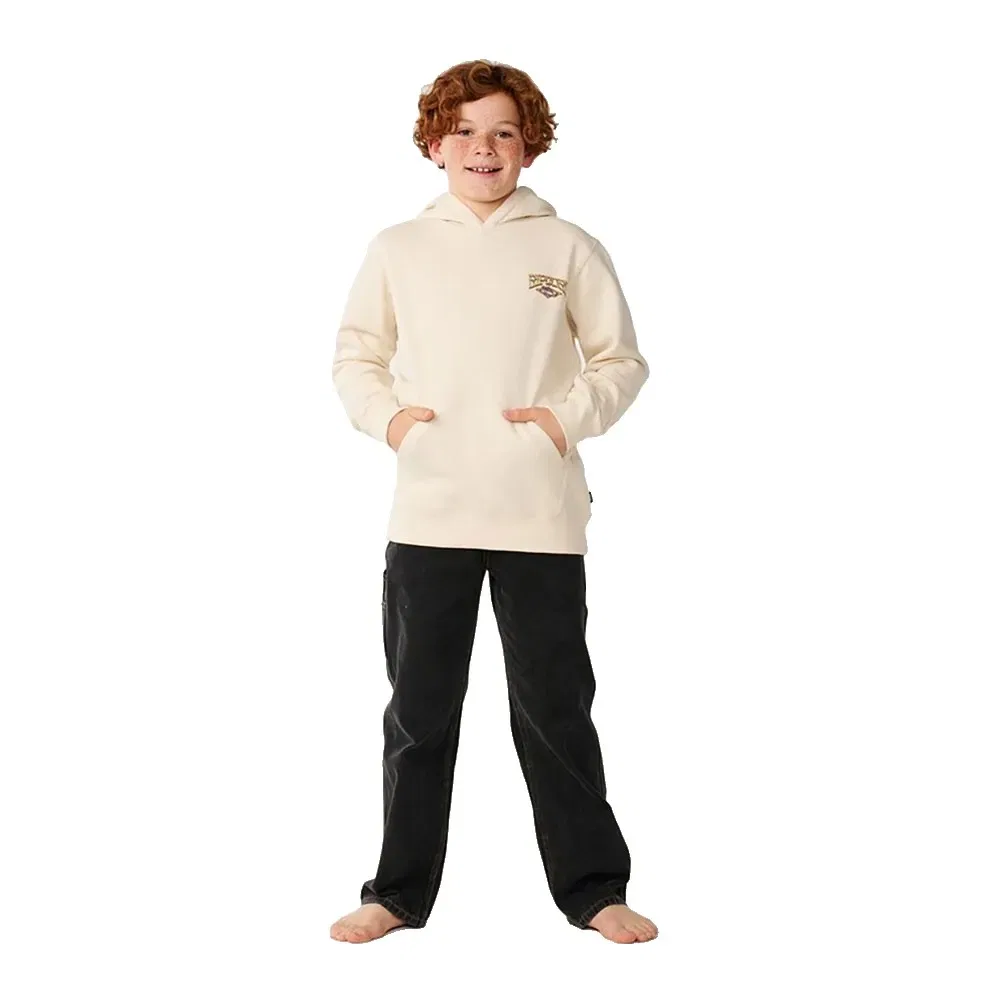 Детский свитшот для мальчиков с принтом Air Shred Hood Rip curl, Beige — фото 3