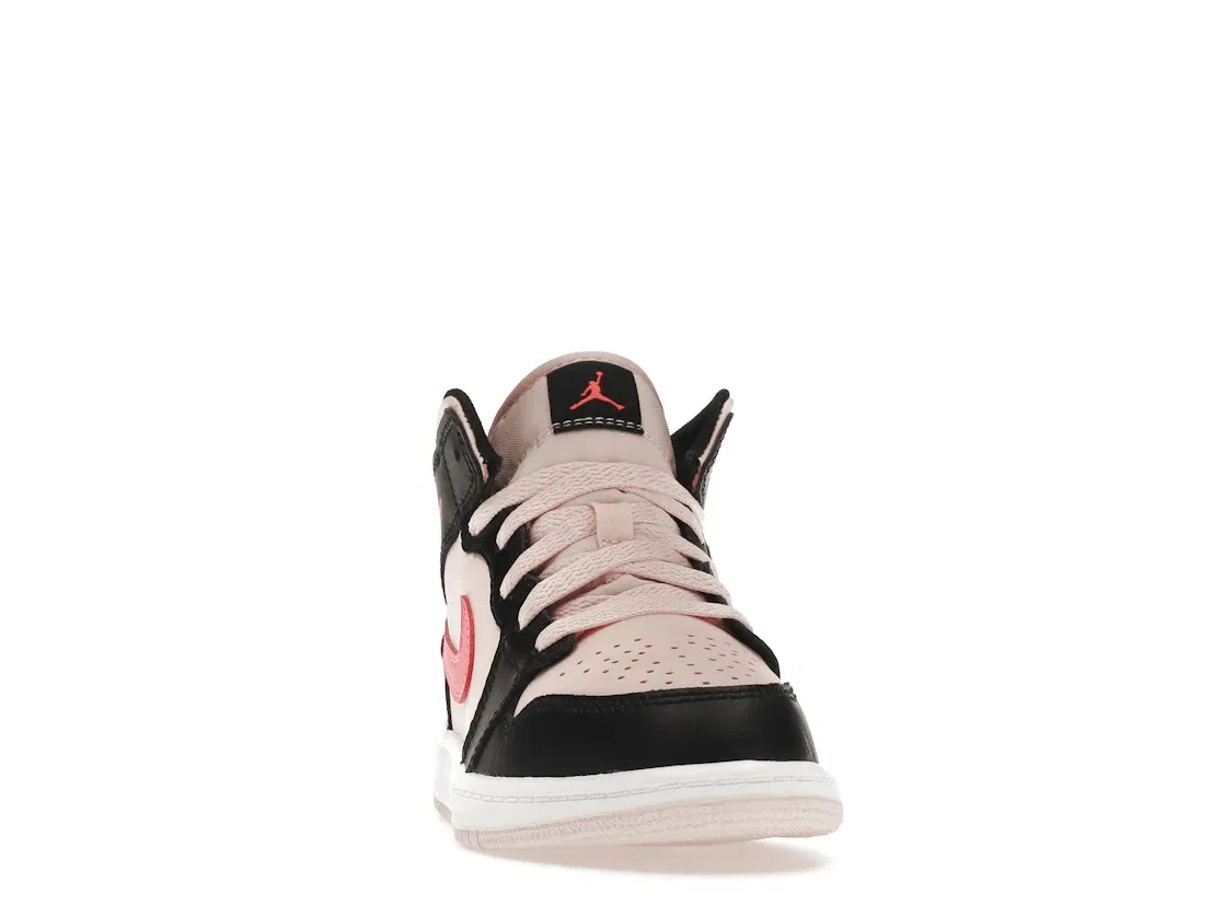 Детские кроссовки Lifestyle Jordan 1 Mid Atmosphere, Black/Light Pink/Hot Pink — фото 2