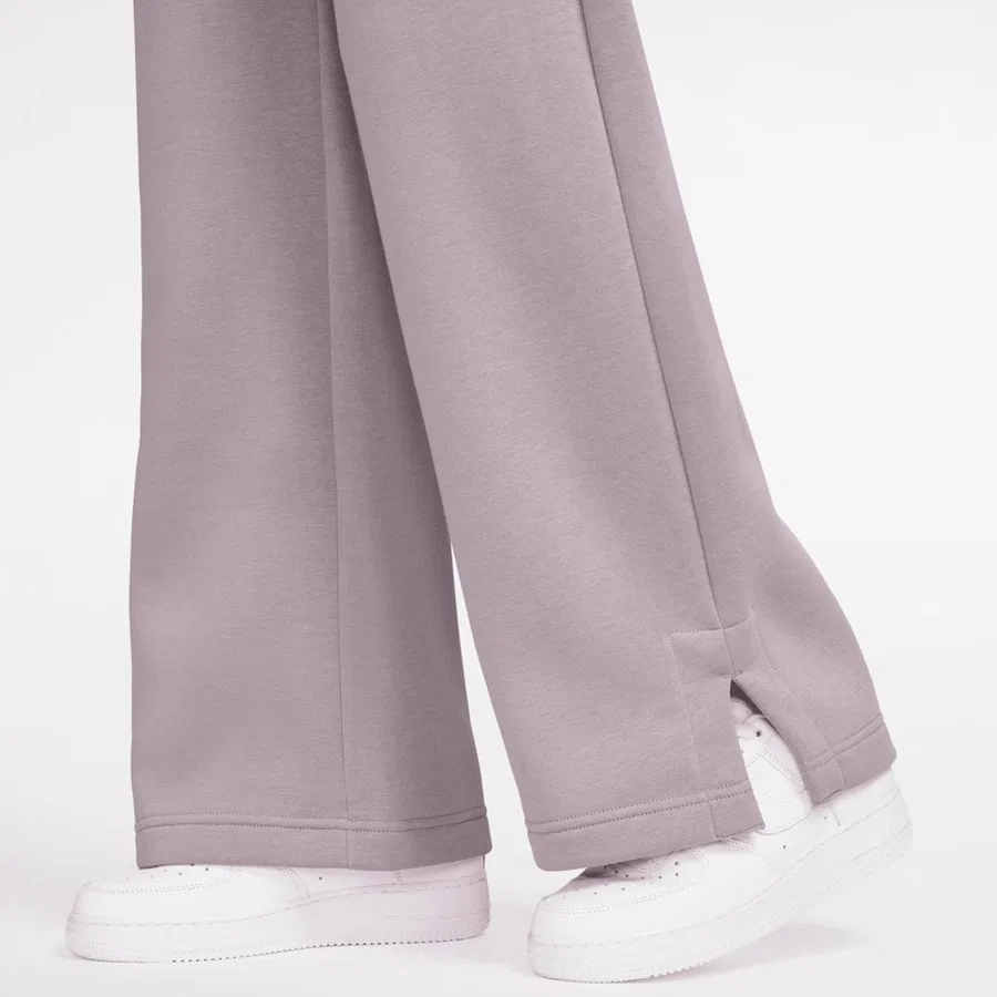Штаны спортивные женские с высокой посадкой Nike Sportswear Phoenix Fleece, Сиреневый — фото 3