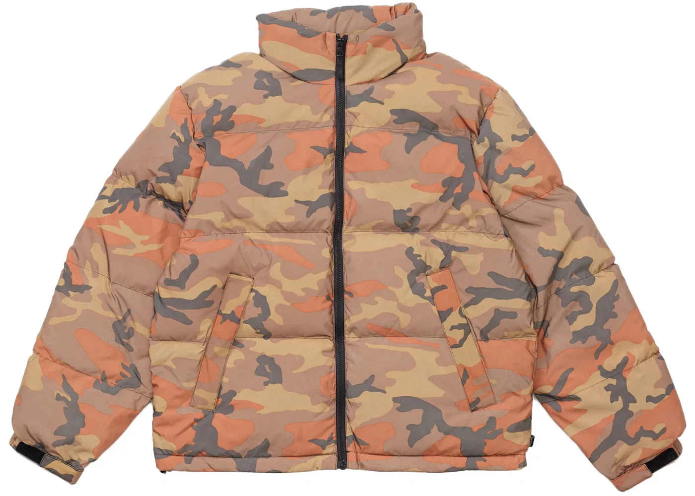Мужская куртка с принтом Supreme Reflective Camo Down Jacket, Orange Camo
