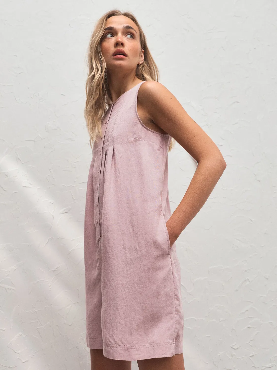Комбинезон с леопардовым принтом, Pink Pleated Playsuit Next, розовый