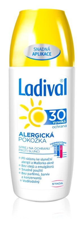 

Защитный солнцезащитный спрей SPF 30 Ladival Allergic