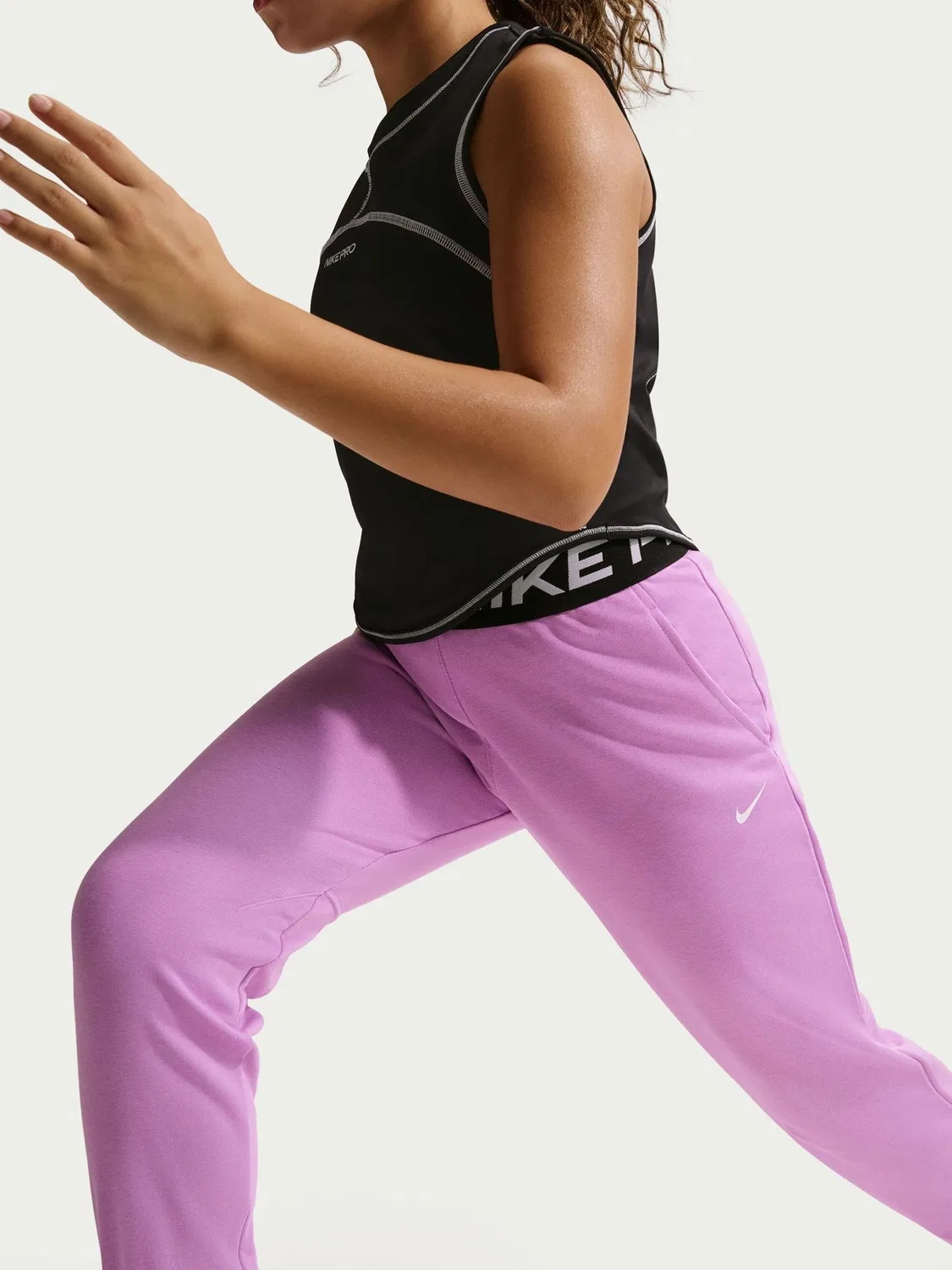 Джоггеры Nike Pro Fleece Dri-FIT, Magenta Pink — фото 3