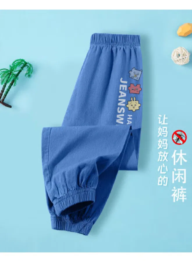 Штаны тонкие летние с защитой от комаров для мальчиков Jeanswest, темно-синий