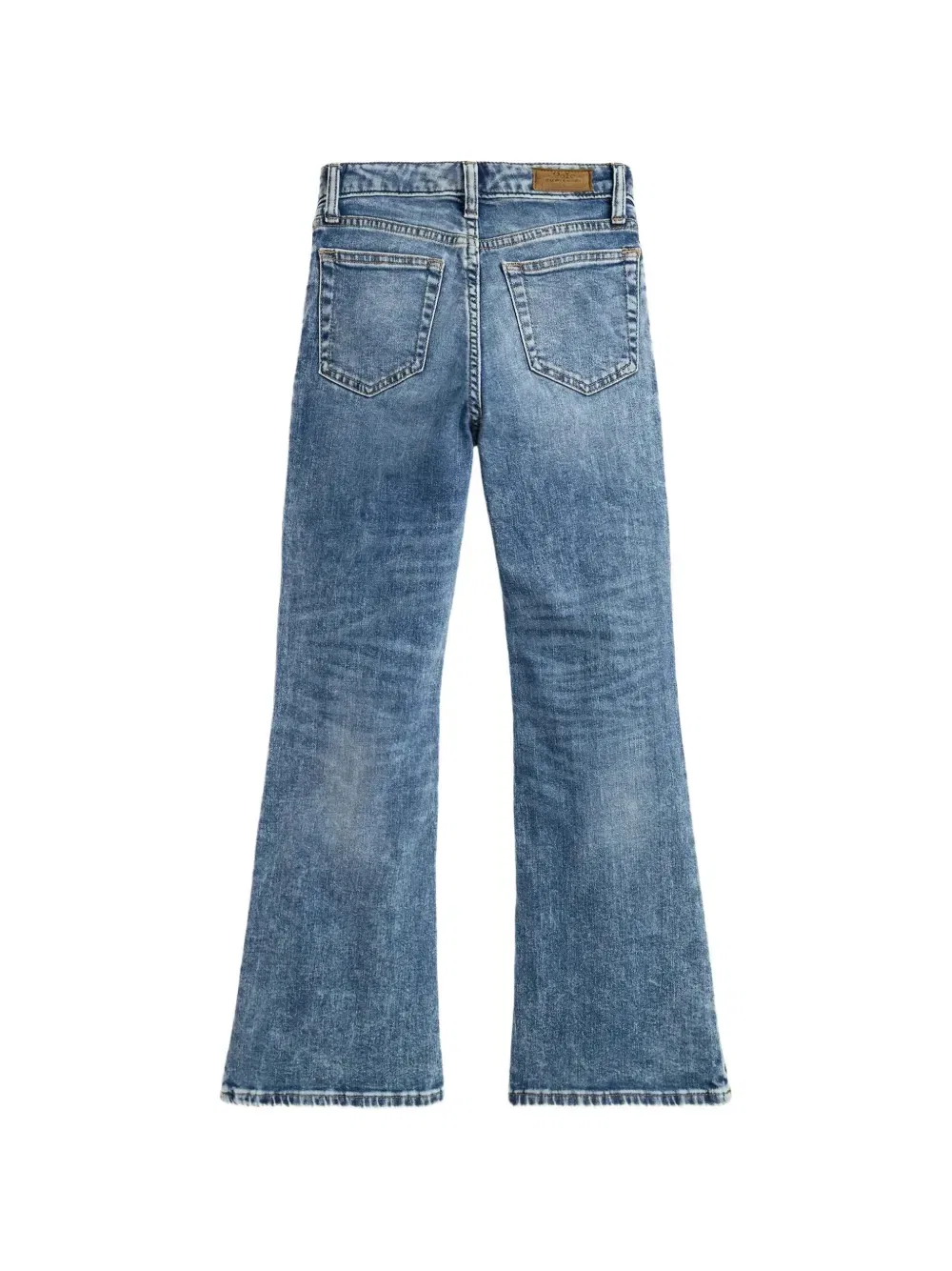 Выцветшие джинсы-клеш Polo Ralph Lauren Kids, синий — фото 2