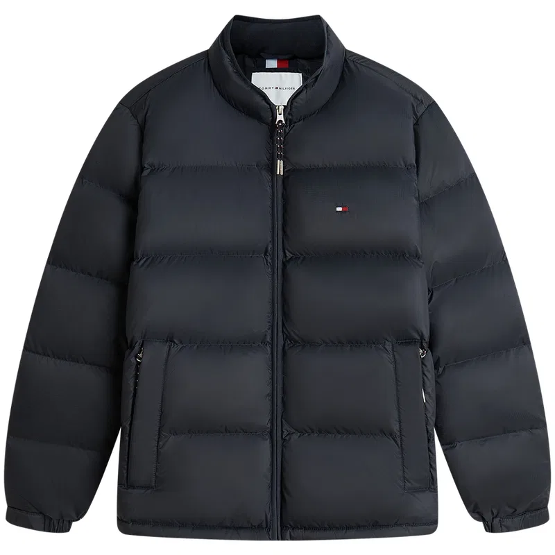 Мужская куртка-пуховик с воротником-стойкой Tommy Hilfiger, Khaki RBZ — фото 3