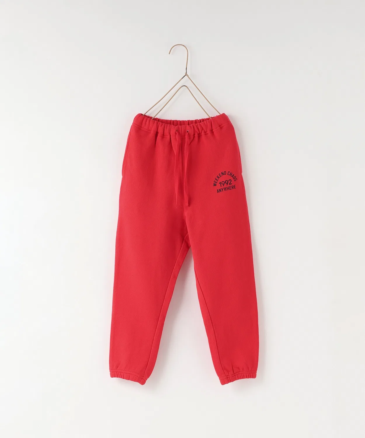 Детские спортивные брюки из футера с эластичным поясом Red LOWRYS FARM, Красный