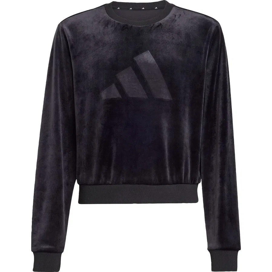 Свитшот укороченный с принтом Sportswear Girl Holiday Glam adidas, Черный — фото 3