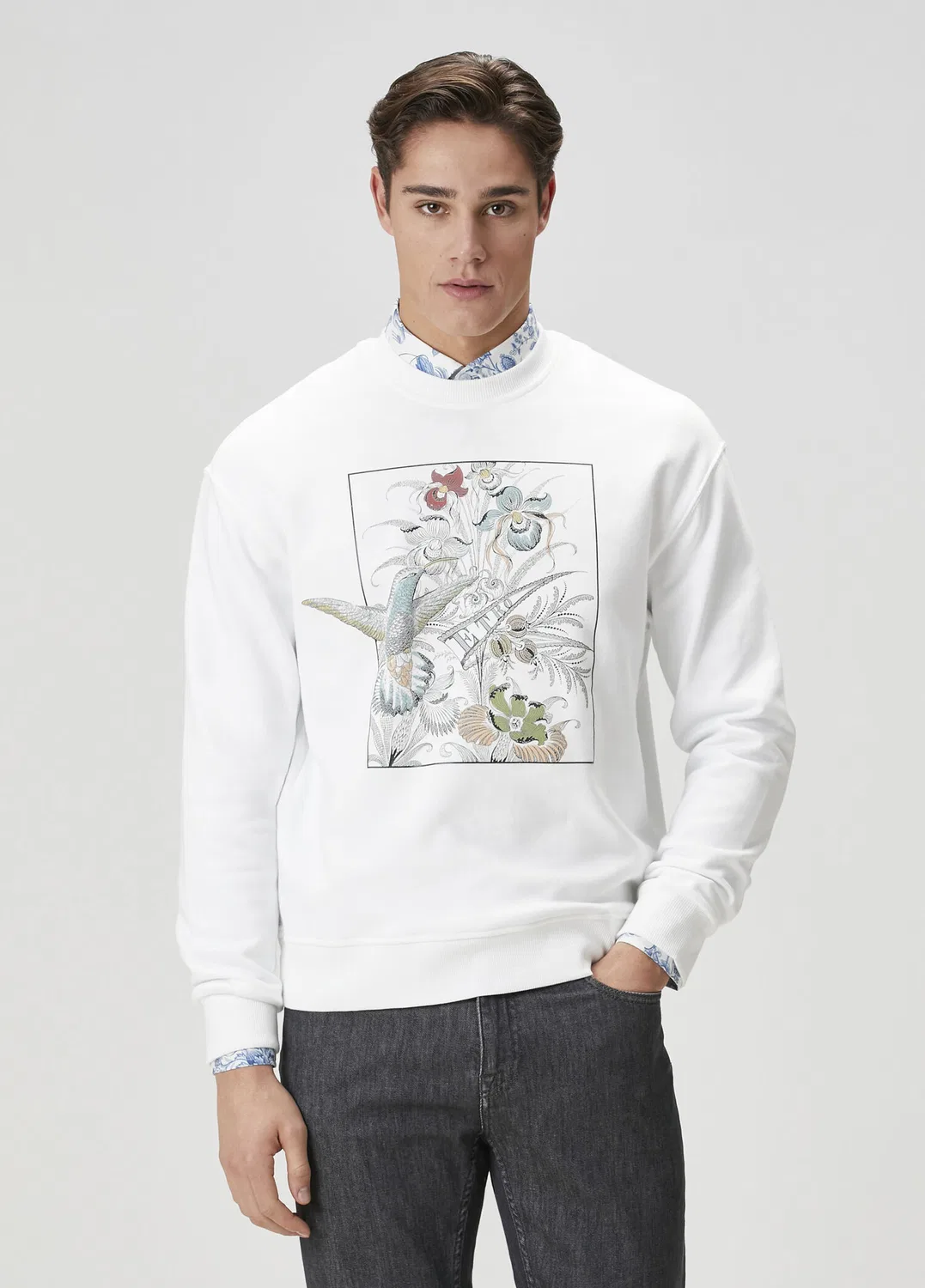 Свитшот Etro, белый — фото 2