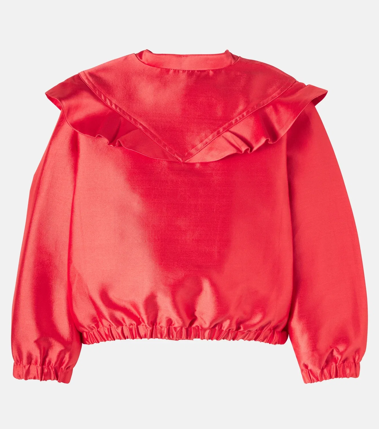 Легкая куртка из канваса Stella Mccartney Kids, красный — фото 3