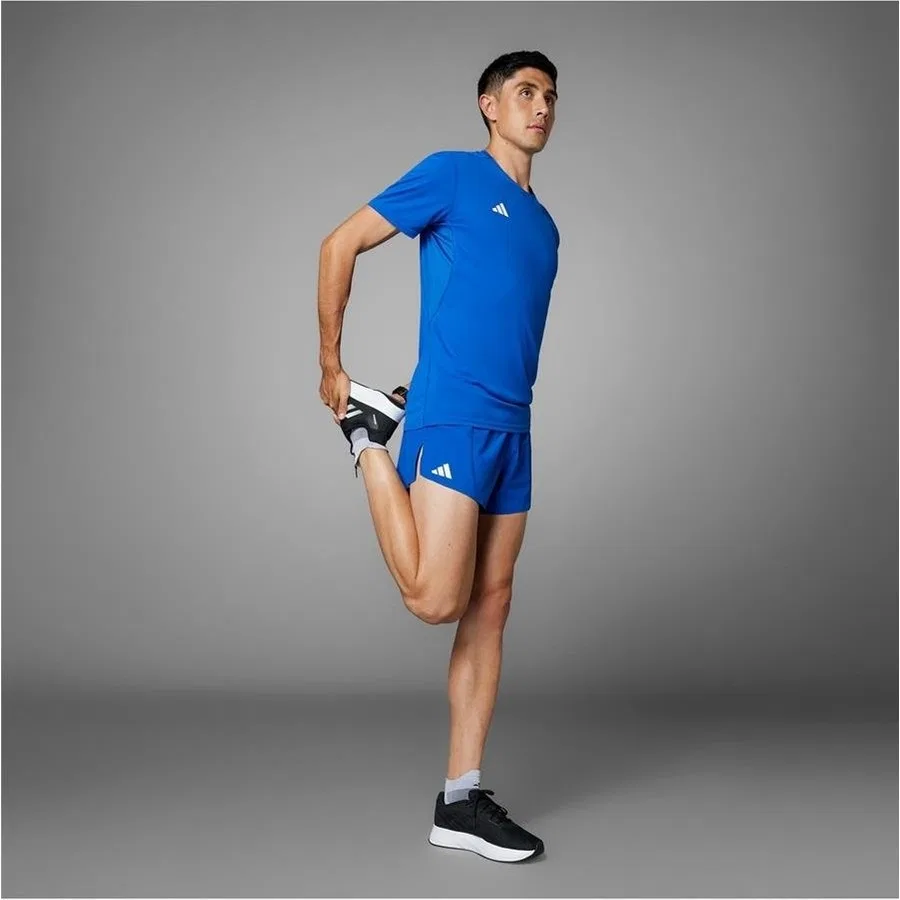 Футболка спортивная с коротким рукавом Adidas Adizero E Tee IT1469, Синий — фото 4
