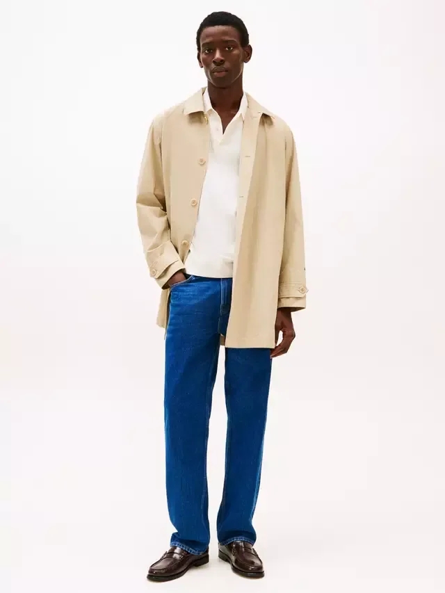 Рубашка-поло из чесаного хлопка, стандартного кроя, с коротким рукавом Tommy Hilfiger, Beige — фото 2