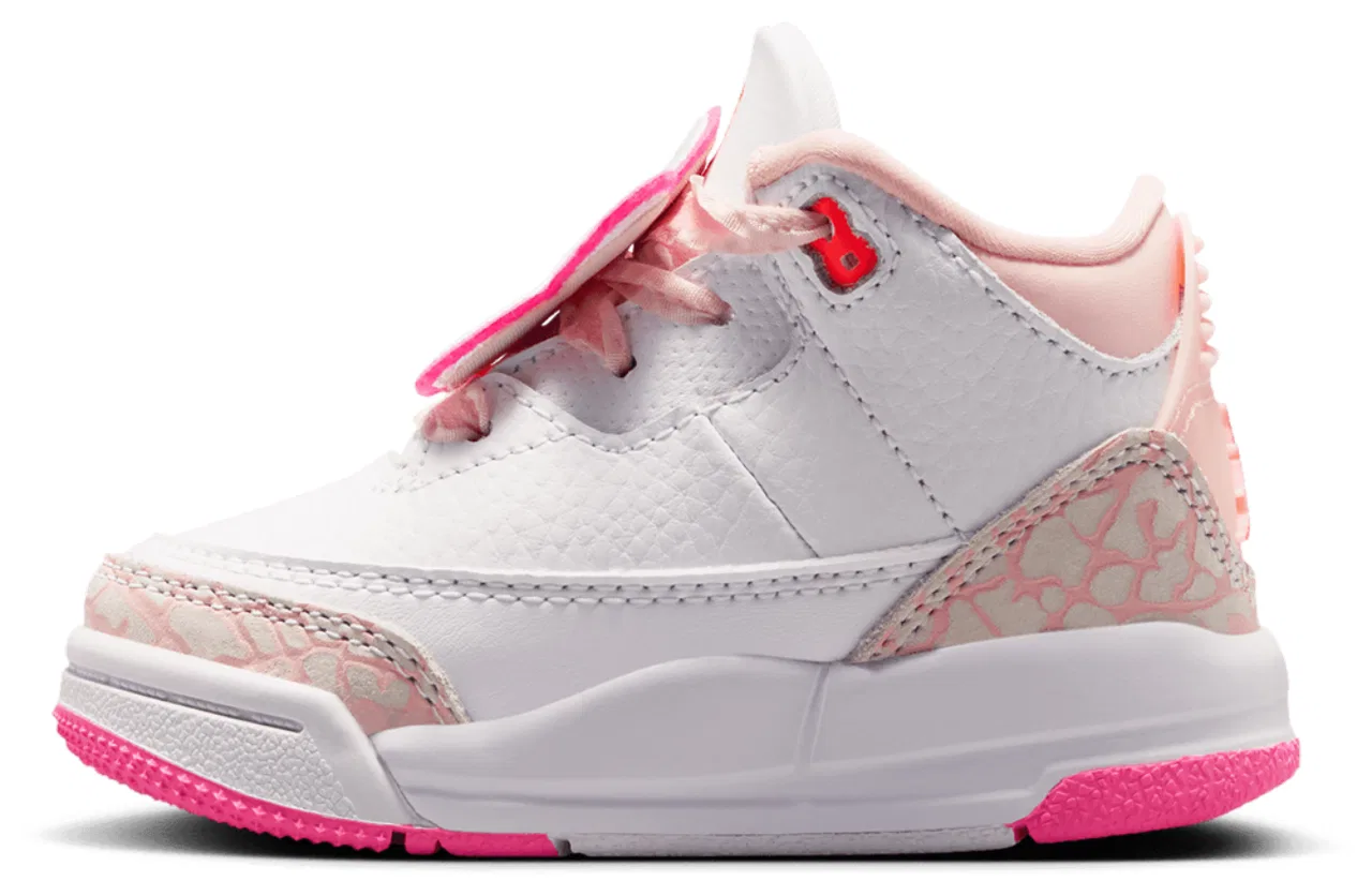 Кроссовки для малышек Retro 3 Jordan, цвет Pink/Orange/Blue — фото 2