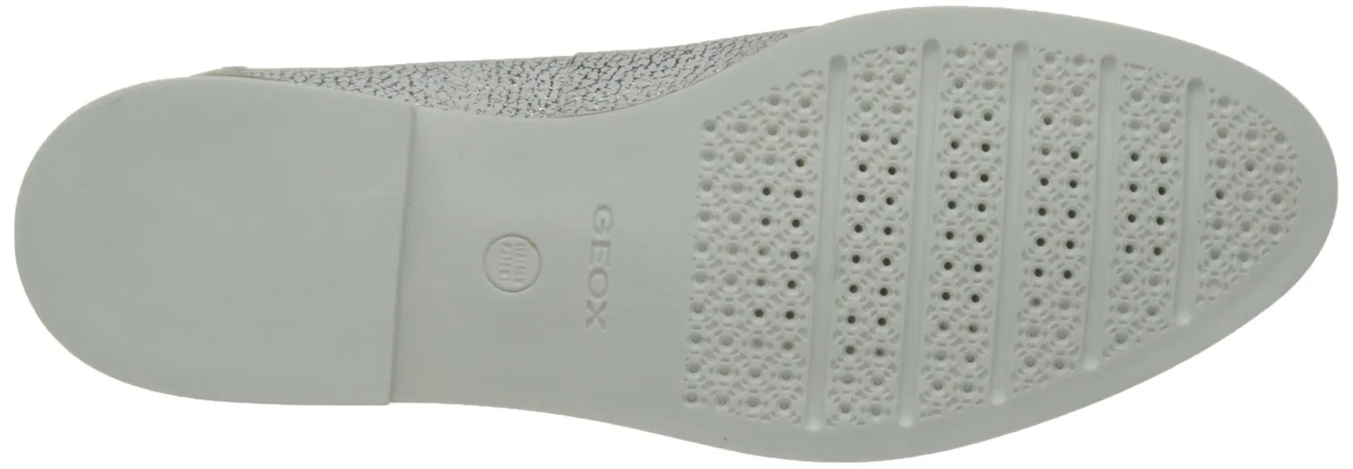 Детские лоферы для девочек Geox, Bianco Off White Whitec1209 — фото 4