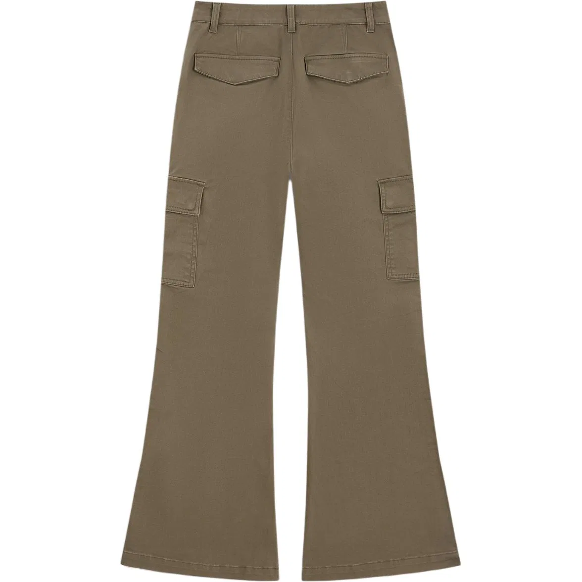 Женские брюки клеш GAP, Khaki — фото 3
