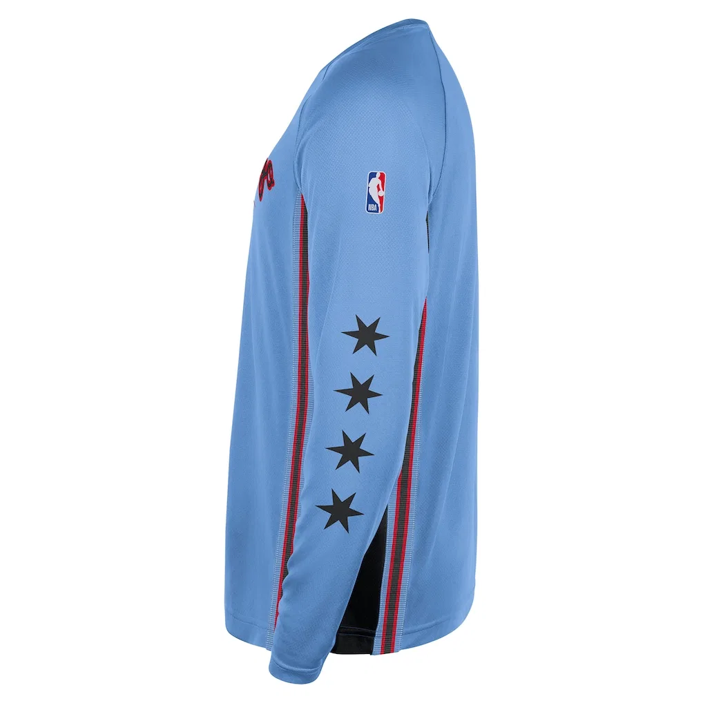 Футболка Chicago Bulls с круглым вырезом, Nike, Blue — фото 4