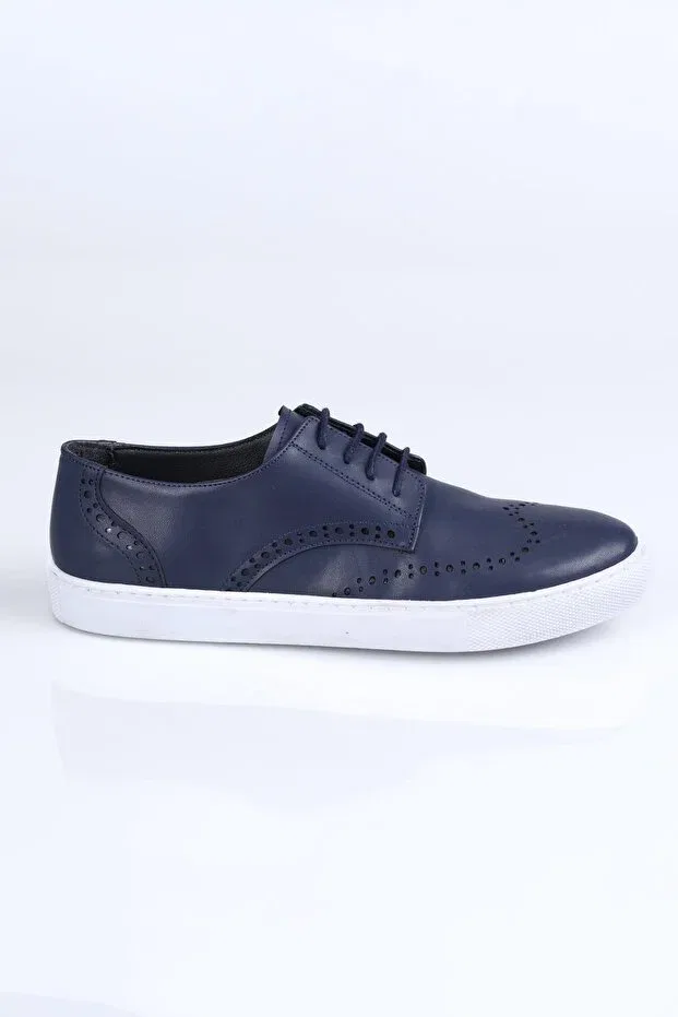 Детские кеды для мальчиков кожаные Mini Angel, Navy Blue