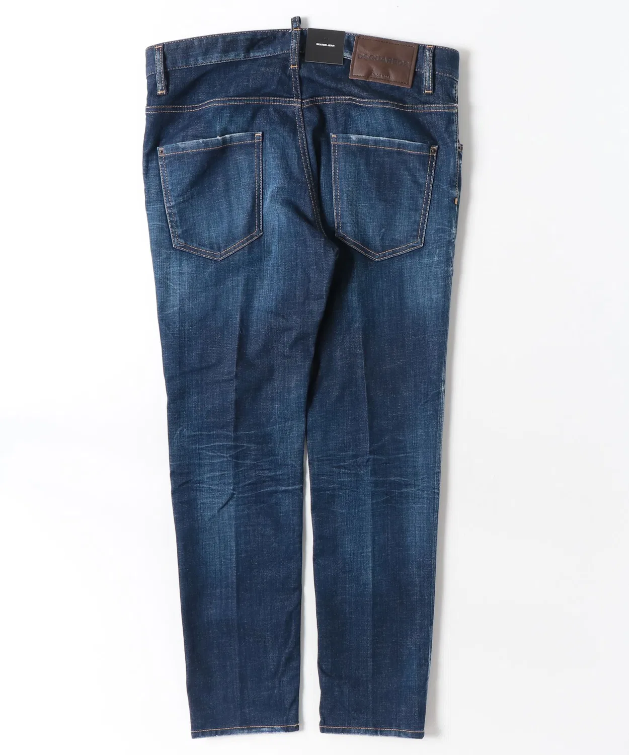 Мужские джинсы скинни с темной стиркой Skater Jean DSQUARED2, Синий — фото 2