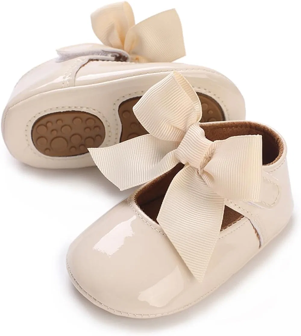 Детские туфли Мэри Джейн для девочек COSANKIM, Beige