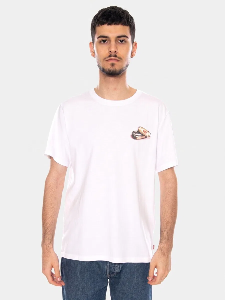 Футболка LEVI'S SS RELAXED FIT TEE белого цвета