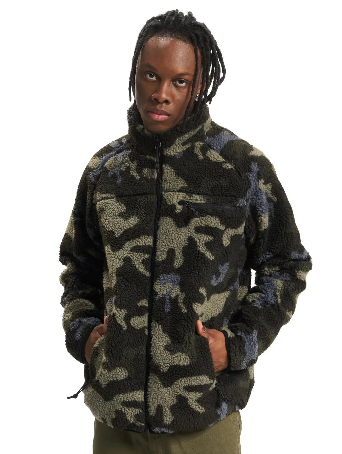 Мужская куртка из флиса с принтом Brandit, darkcamo