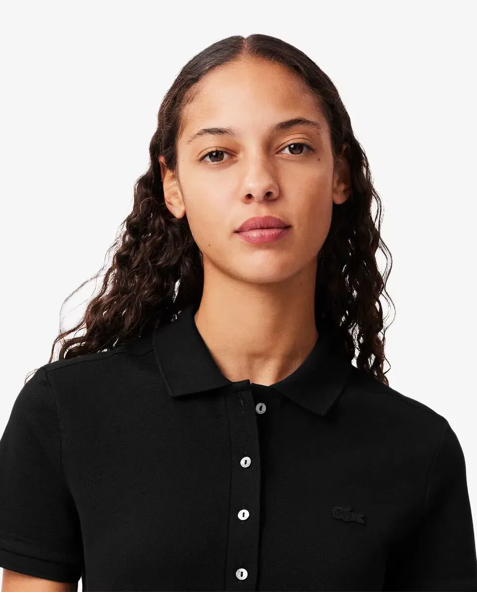 Платье Lacoste Negro приталенное из пике — фото 3
