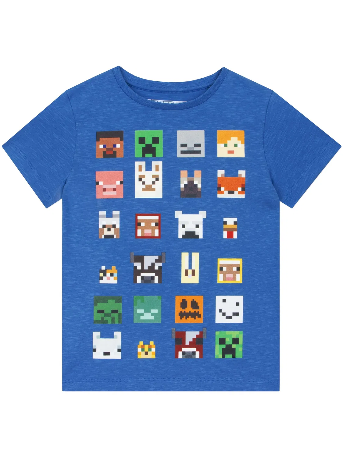 Футболка с принтом Minecraft Character, синяя