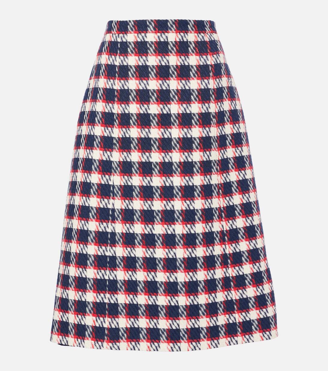 

Юбка миди из твида Carolina Herrera, цвет midnight multi