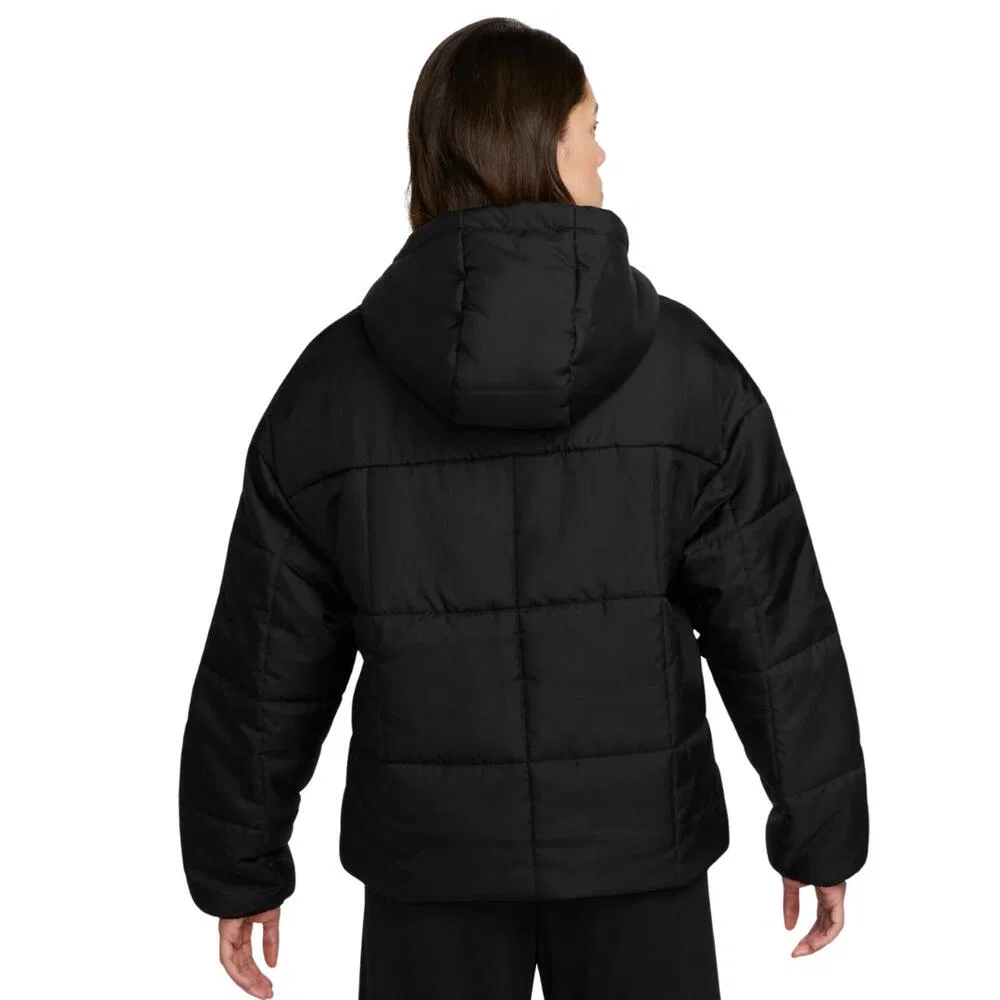 Женская спортивная куртка с утеплителем Nike NSW Therma-FIT FB7, Schwarz — фото 3