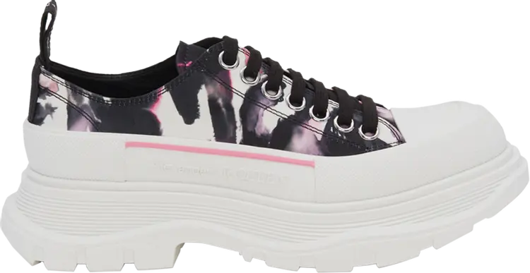 Кроссовки Alexander McQueen Wmns Tread Slick Lace Up Watercolour Graffiti, разноцветный