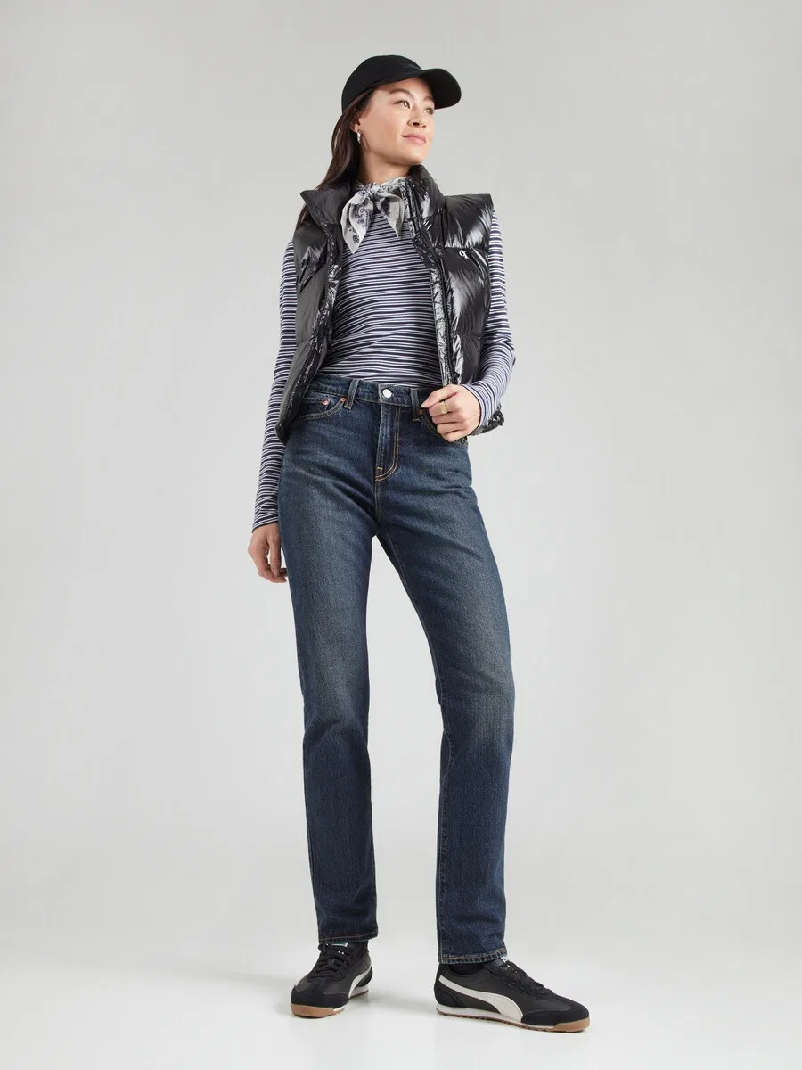 Джинсы LEVI'S Regular 'WEDGIE SLIM' темно-синего цвета — фото 4