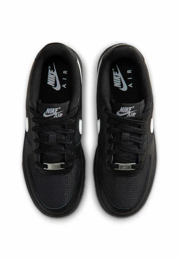 Кроссовки кожаные Air Force 1 Tech Nike Sportswear Black, White, белый/черный — фото 3