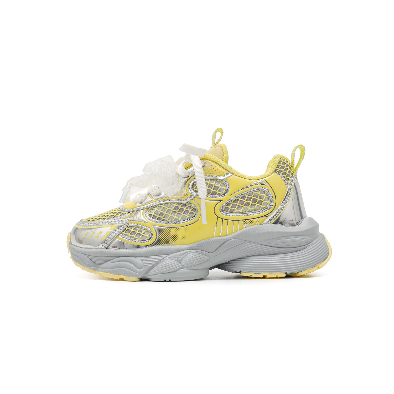 

Замороженная амортизация низкие кроссовки для бега kids' Disney, серебристо-серый