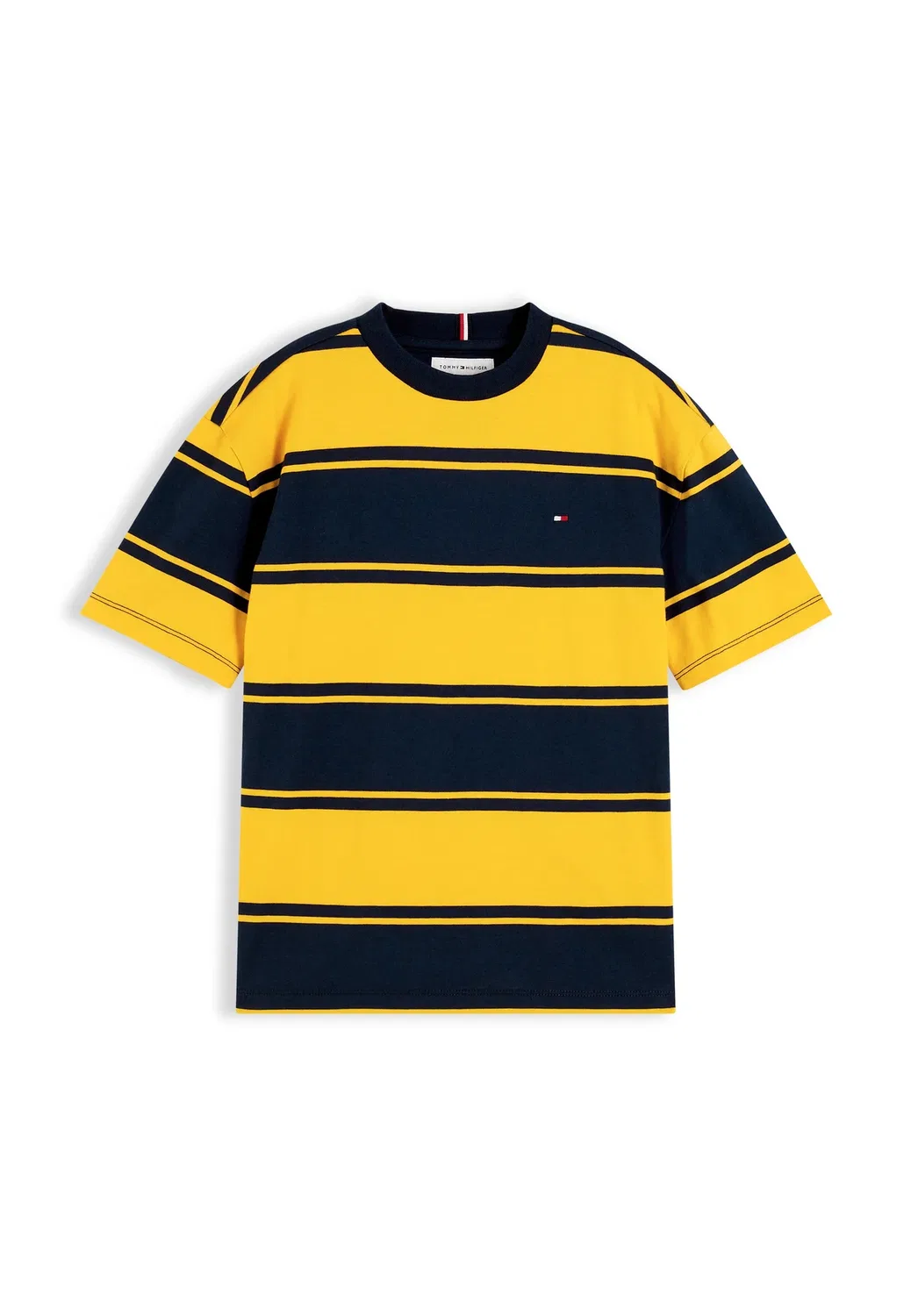 Базовая футболка в полоску - футболка с принтом Tommy Hilfiger, Countryside Yellow — фото 4