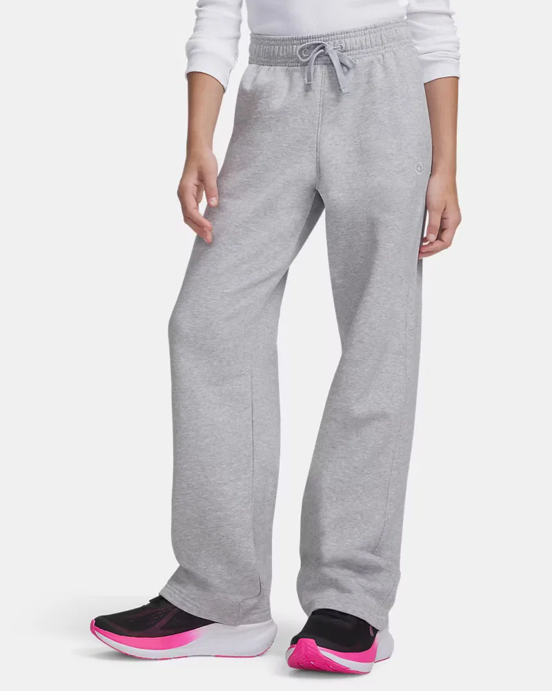 Штаны 71 см утепленные с начесом Rival Fleece UnderArmour, Mod Gray Light Heather/White