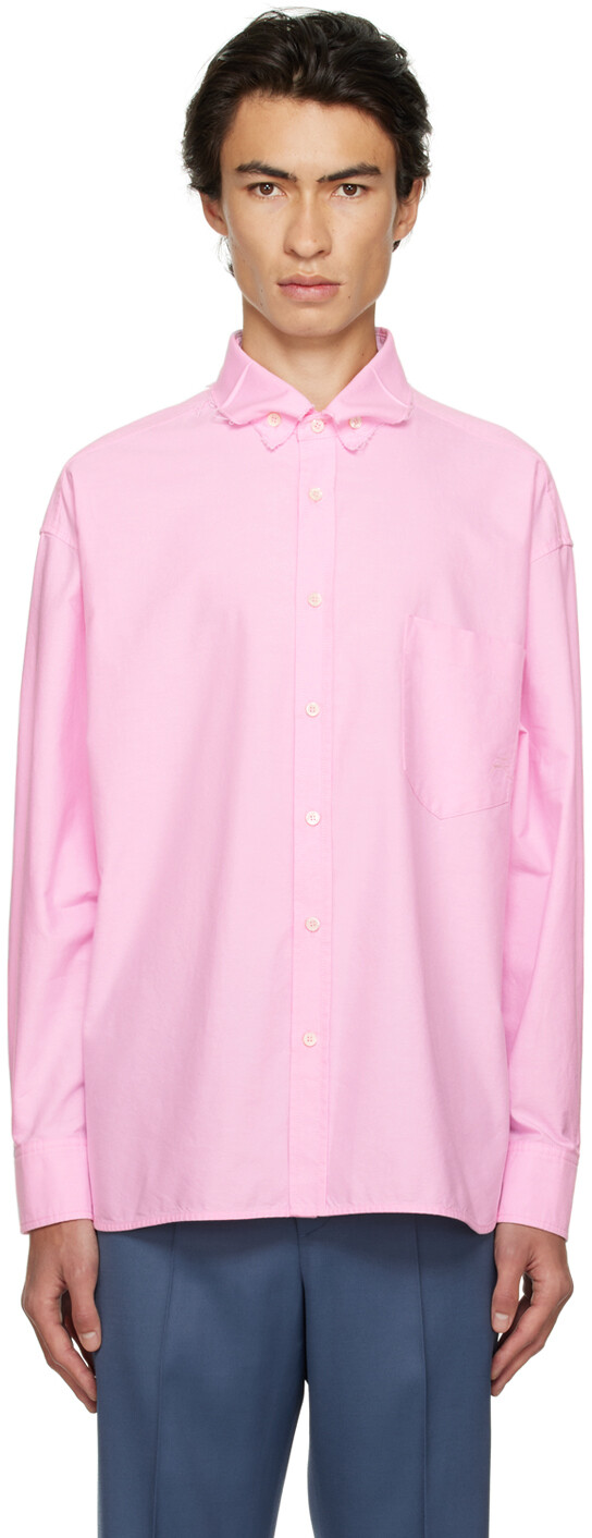

SSENSE Эксклюзивная розовая рубашка Recto