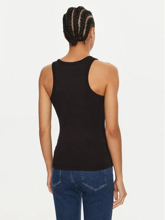 Топ slim fit Graphic Calvin Klein, черный — фото 3