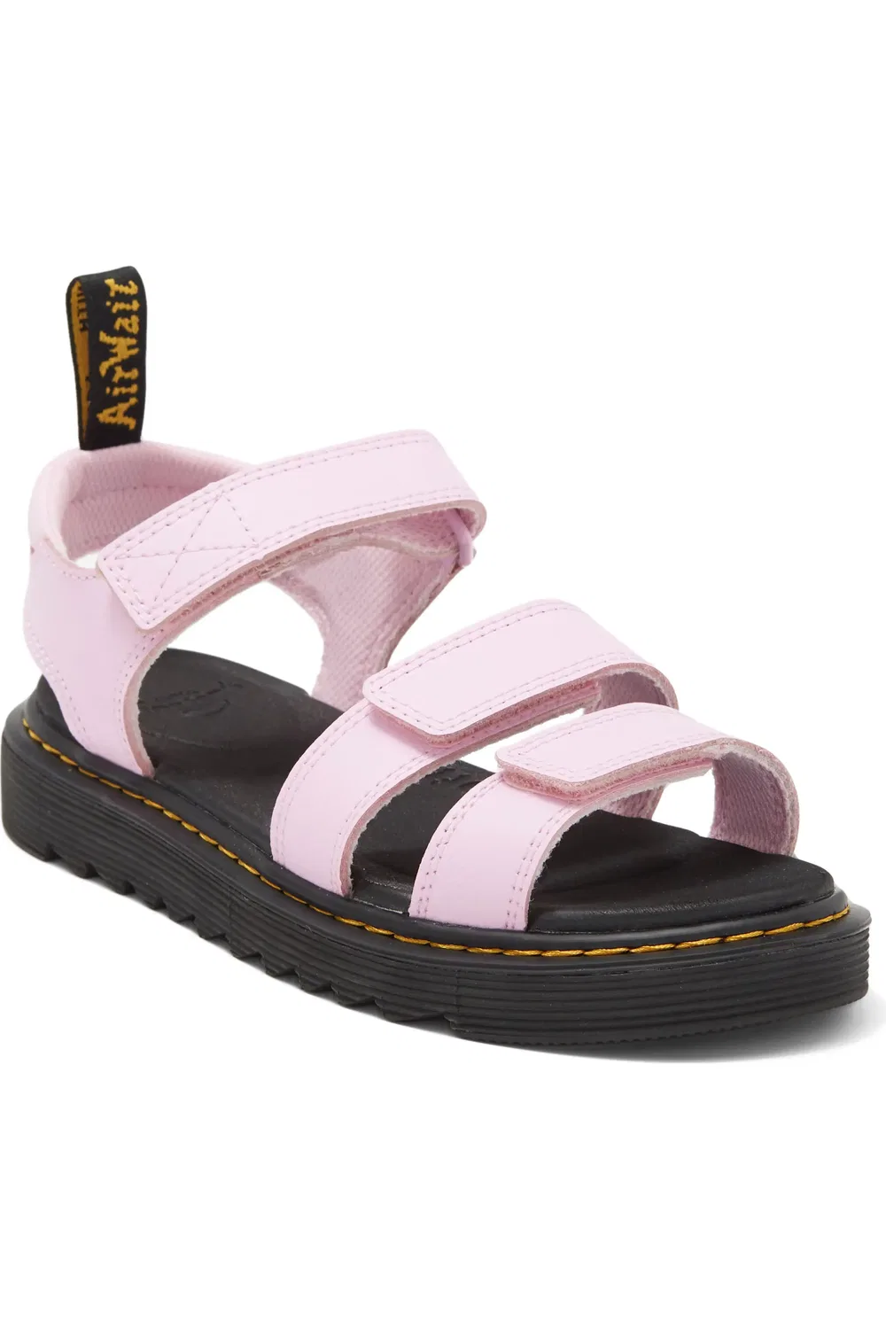 Сандалии детские Dr. Martens Klaire, на липучках, бледно-розовый