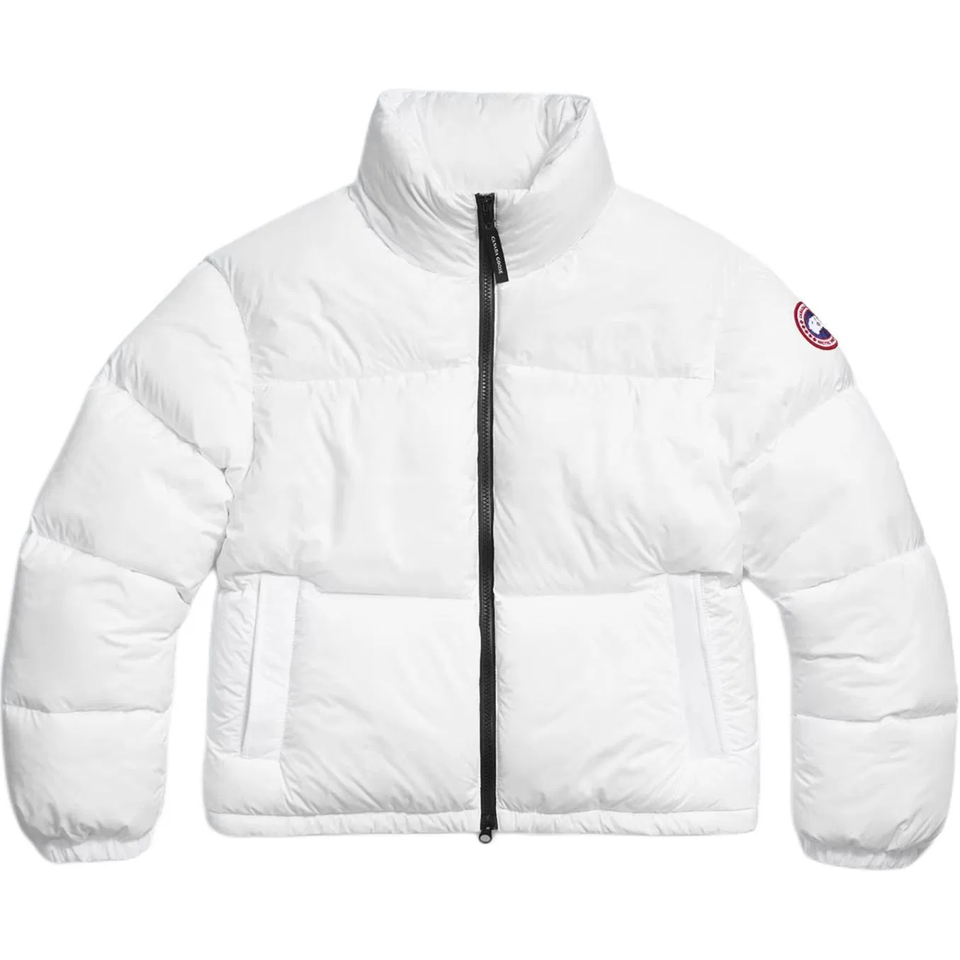 Женское пуховое пальто с воротником-стойкой Canada Goose, White