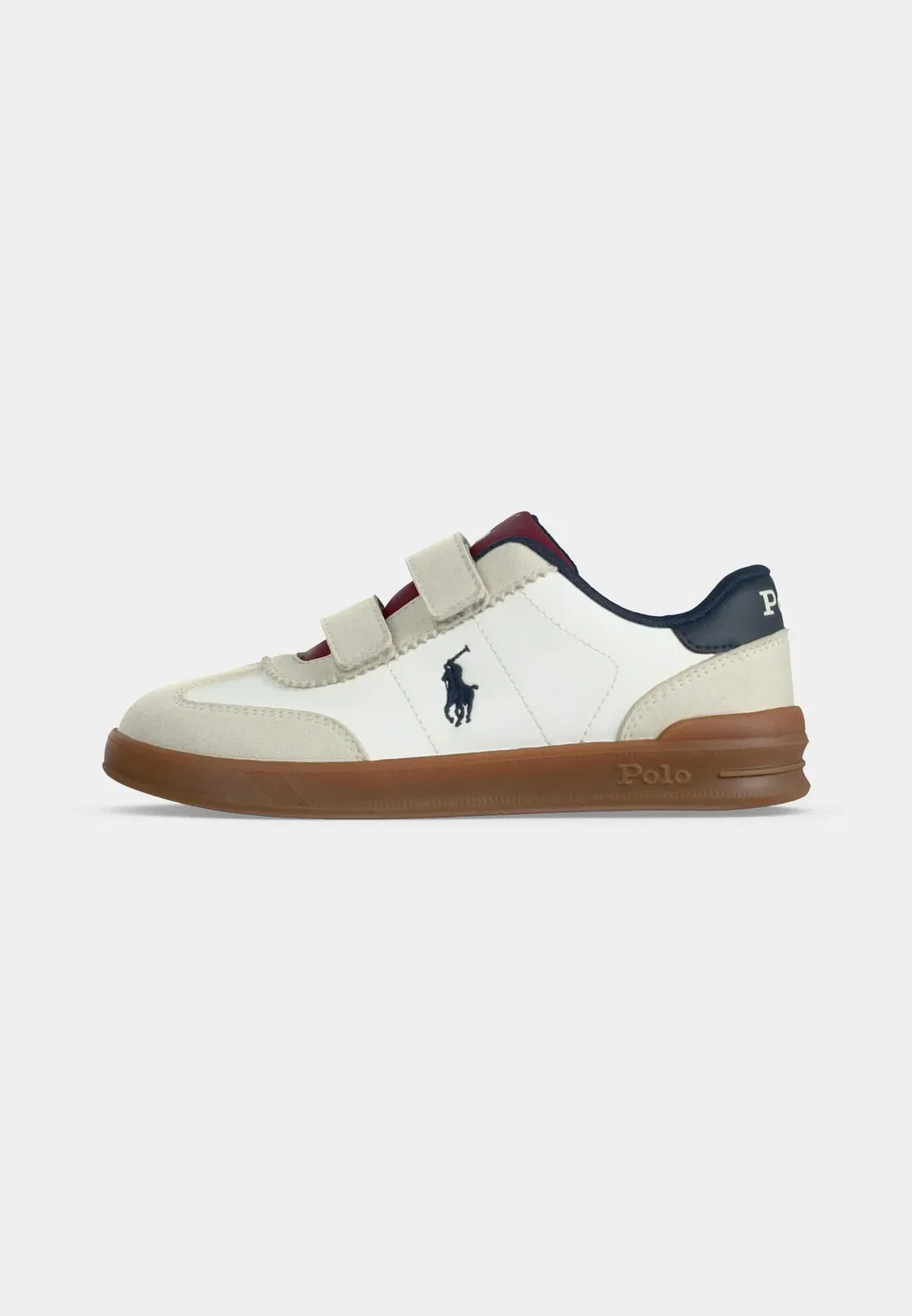 Детские кроссовки Hollis Polo Ralph Lauren, Paper White/Grey/Dark Red/Navy — фото 2